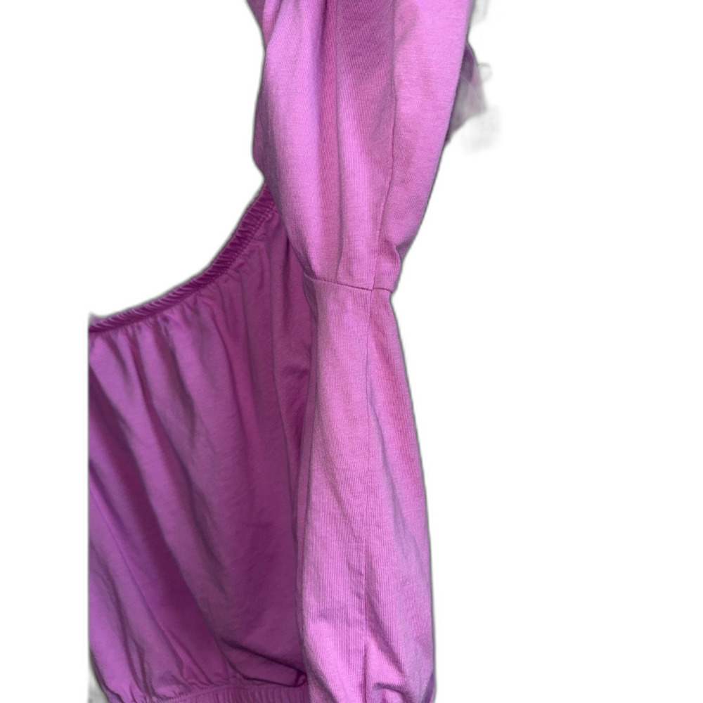 Old Navy Purple Puff Sleeve Off the Shoulder Top SP - Picture 8 of 8